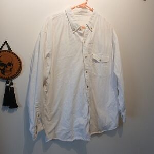 Men's White Button-Down Shirt